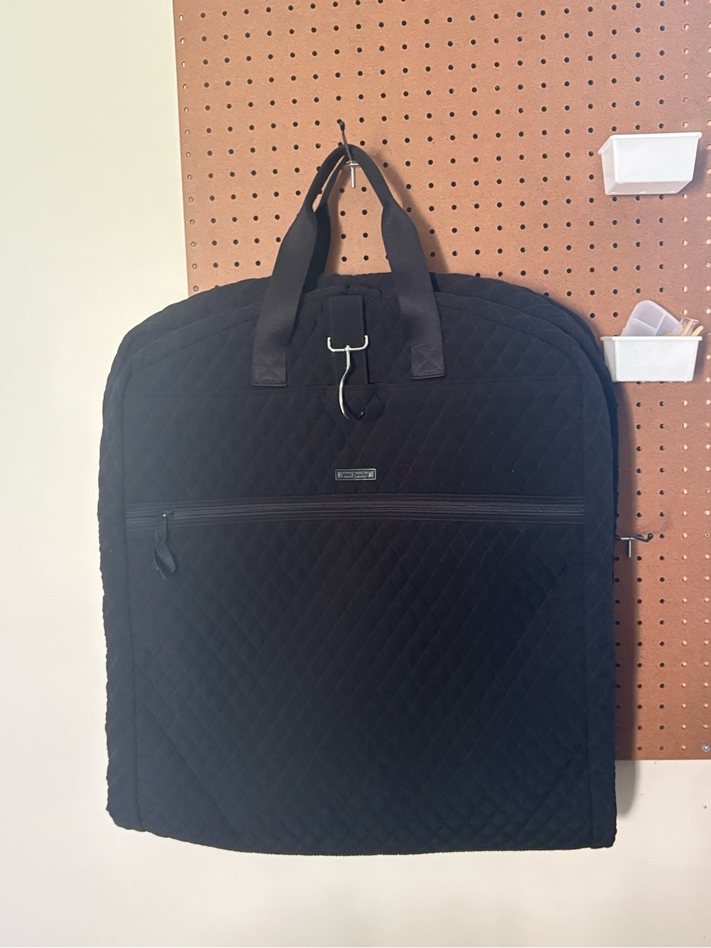 Vera Bradley Black Quilted Garment Travel Carry-On